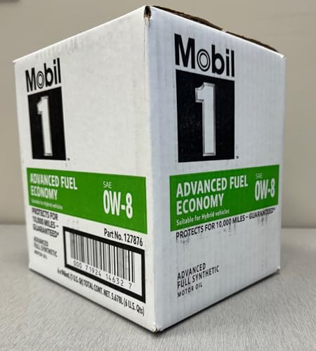 Mobil 1 Synthetic Motor Oil 0W-8 JASO GLV-1-6 Quarts (1 Case)