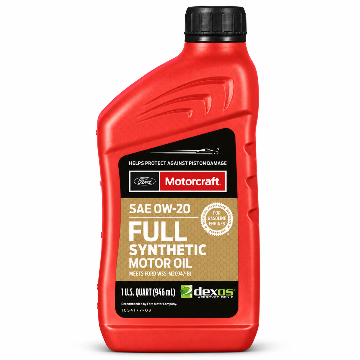 Motorcraft 0W-20 Full Synthetic Motor Oil, 1 Quart container
