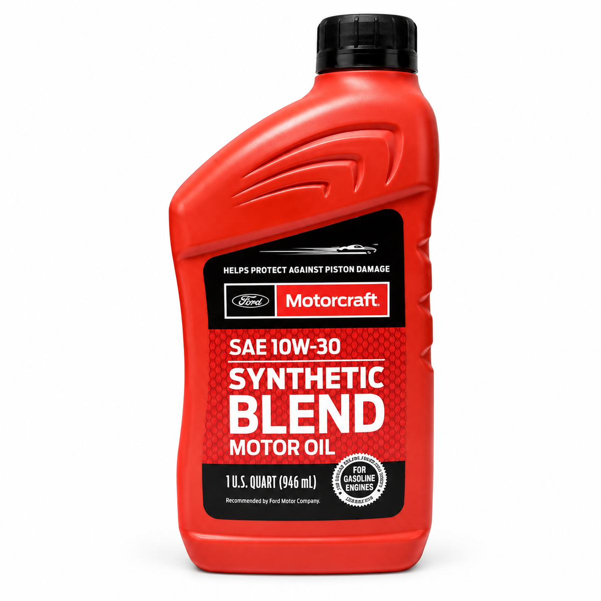 Motorcraft 10W-30 Synthetic Blend Motor Oil, 1 Quart container