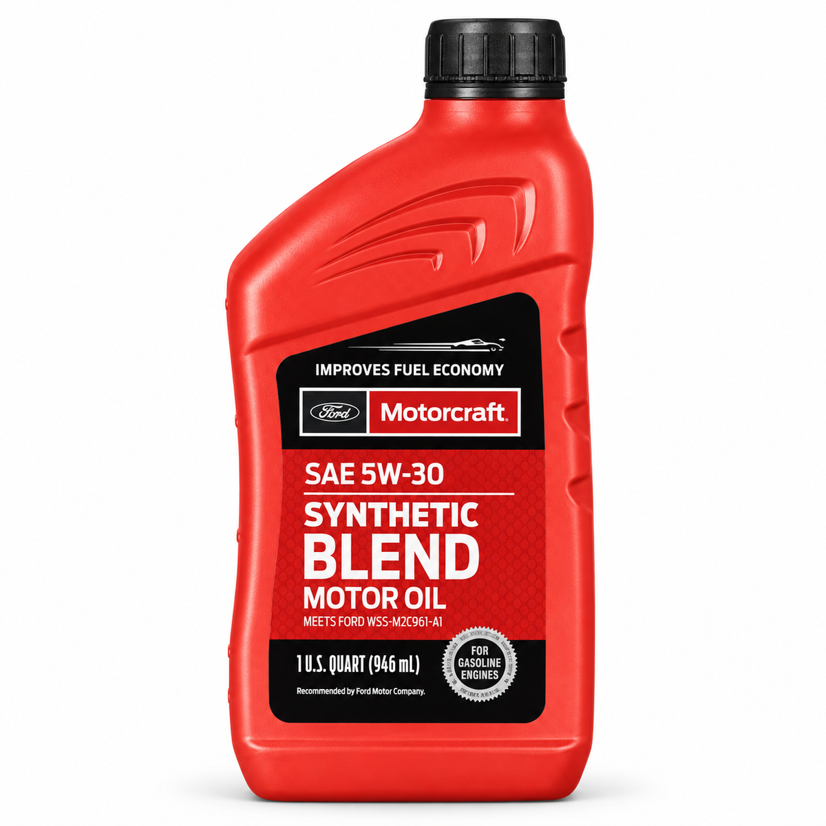 Motorcraft 5W-30 Synthetic Blend Motor Oil, 1 Quart container