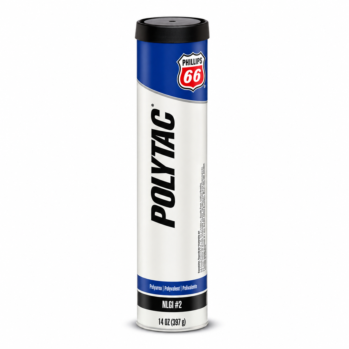 Phillips 66 Polytac NLGI 2 Non-EP Electric Motor Bearing Grease — 14-oz Cartridges, 10-Pack