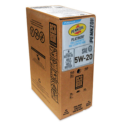 Pennzoil Platinum Full Synthetic 5W-20 Motor Oil — 6-Gallon EcoBox product photo