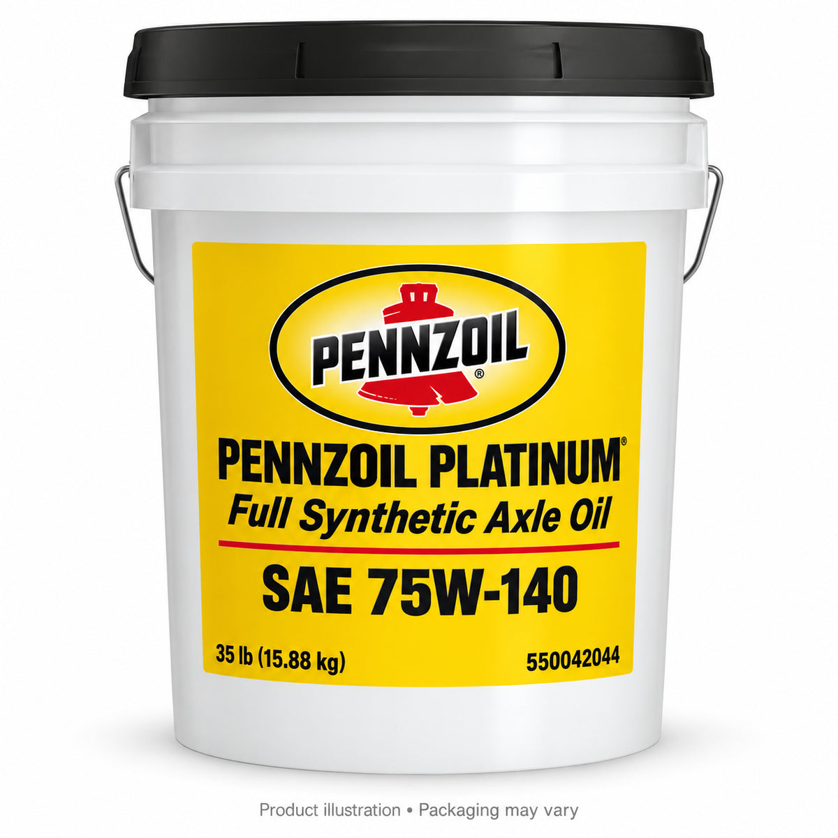 Pennzoil Platinum SAE 75W-140 axle gear oil, 35-lb pail — product illustration