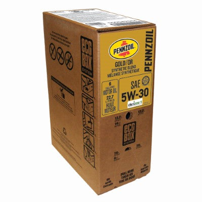 Pennzoil Gold Synthetic Blend 5W-30 Motor Oil — 6-Gallon EcoBox product photo