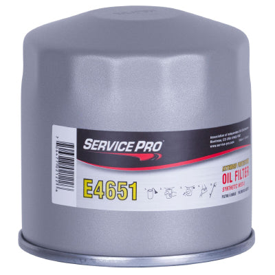 Service Pro Synthetic Oil Filter E4651 — Full Case of 6