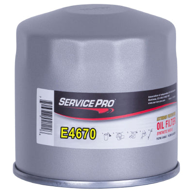 Service Pro Synthetic Oil Filter E4670 — Full Case of 6