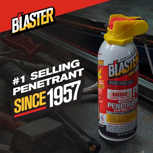 B'laster PB Blaster Penetrating Oil Spray Breaks Free Rusted or Frozen Bolts, Rust Penetrating Spray, Rust Prevention Spray, Anti Corrosion Spray, 11 Ounces, Pack of 12