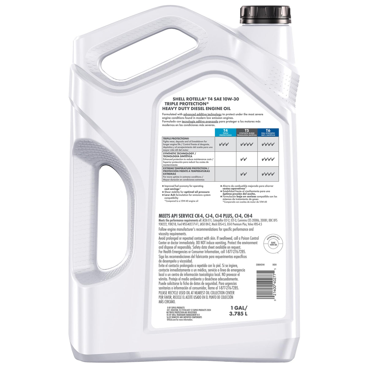 Shell Rotella T4 Triple Protection Conventional Diesel Engine Oil