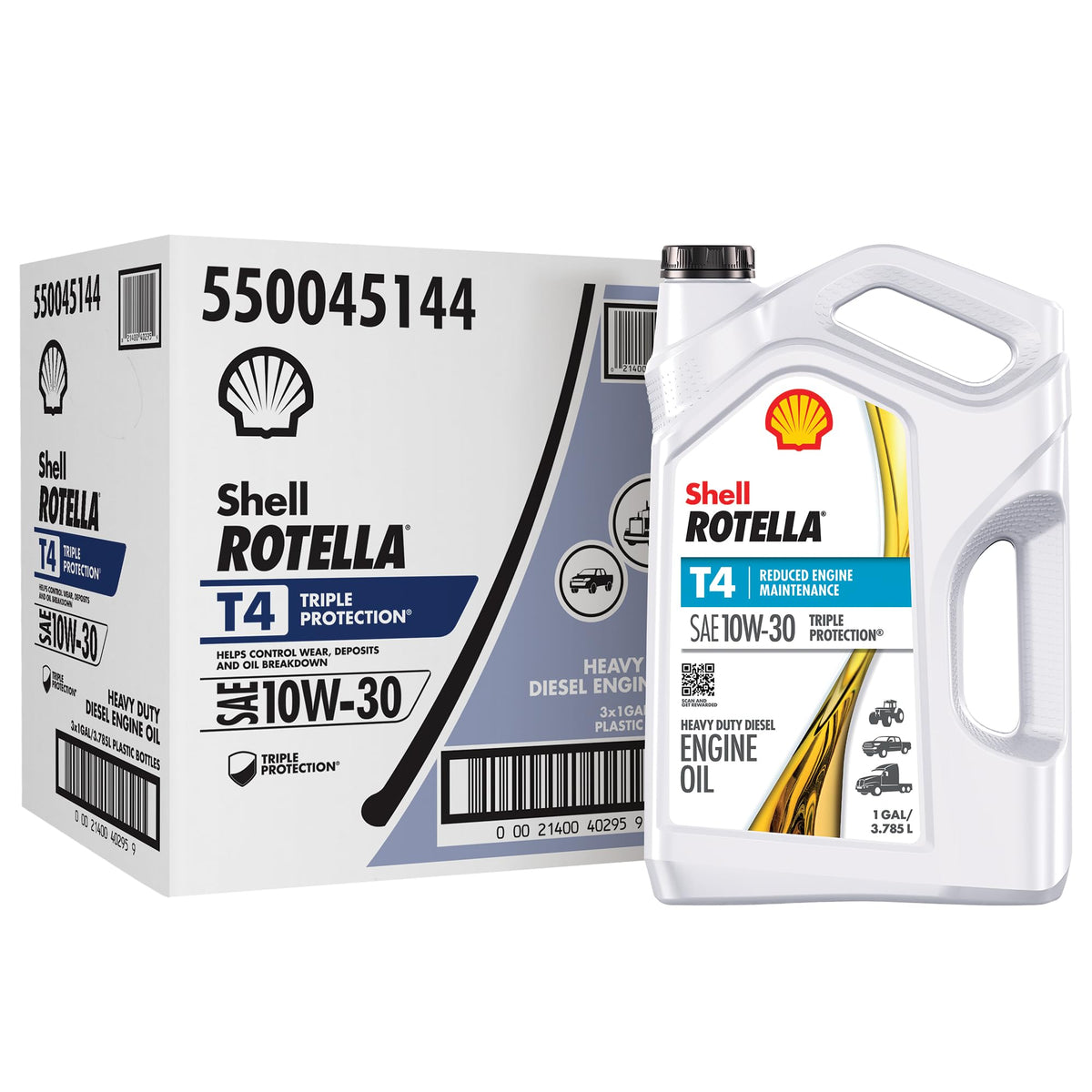 Shell Rotella T4 Triple Protection Conventional Diesel Engine Oil