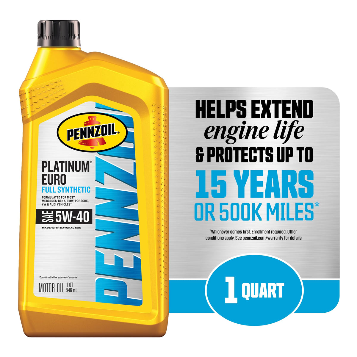 Pennzoil Platinum Euro Full Synthetic Motor Oil