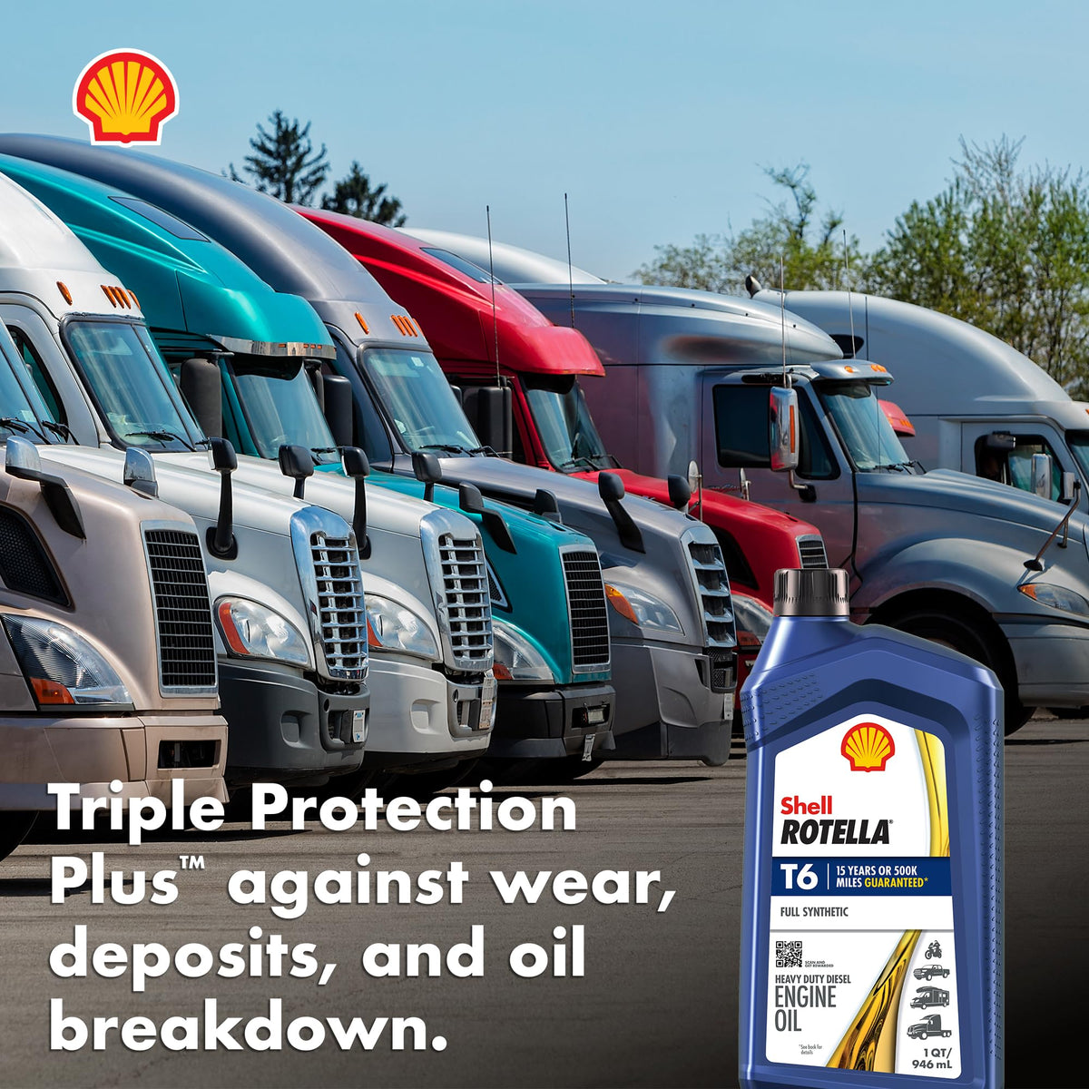 Shell Rotella T6 Full Synthetic Diesel Engine Oil