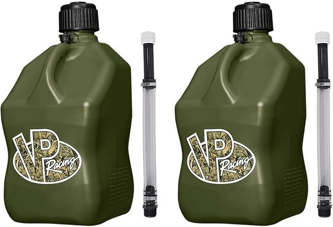 VP Racing Fuel Motorsports Jug 5.5 Gal Camo Square w/Hose 2 pack