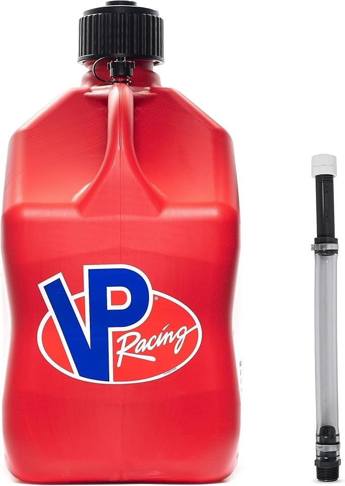 VP Racing 5.5 Gallon Square Motorsport Utility Container Red with Deluxe Filler