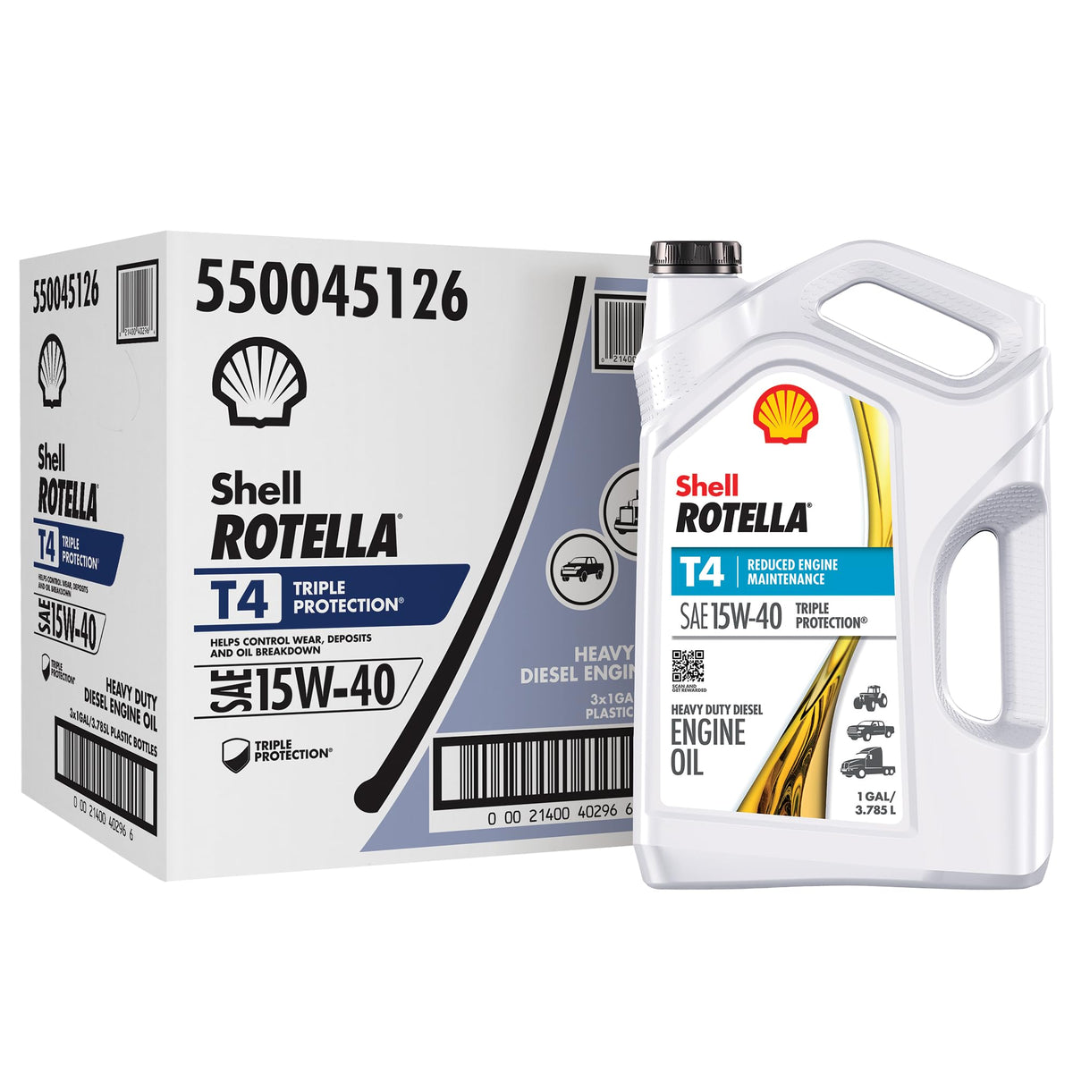 Shell Rotella T4 Triple Protection Conventional Diesel Engine Oil