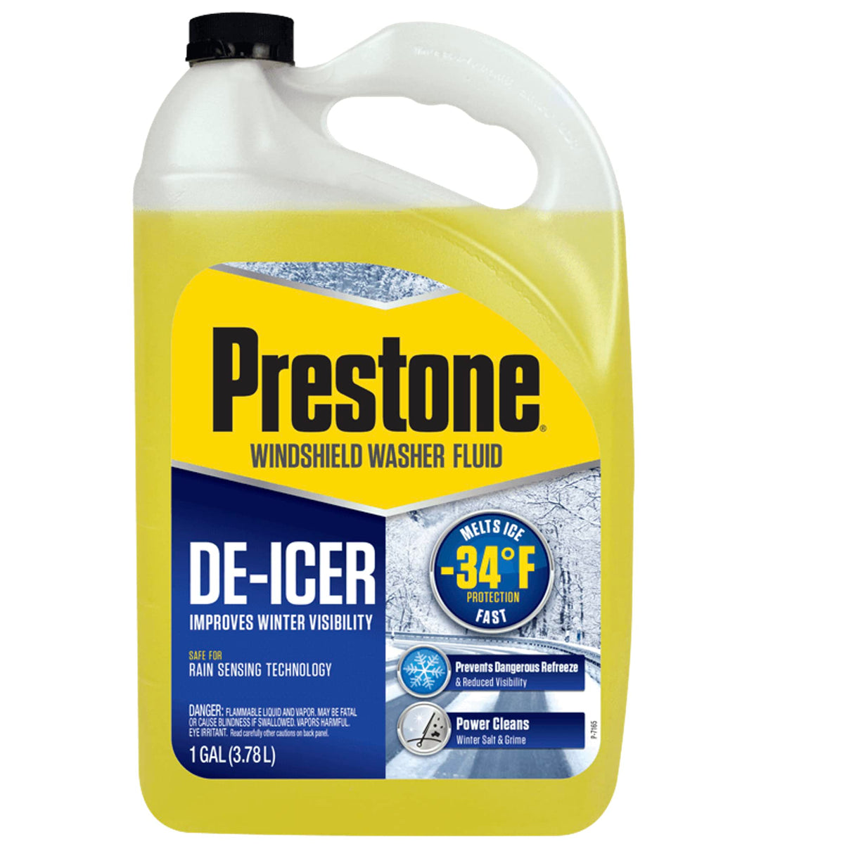 Prestone De-Icer Winter Windshield Washer Fluid, 1 Gallon