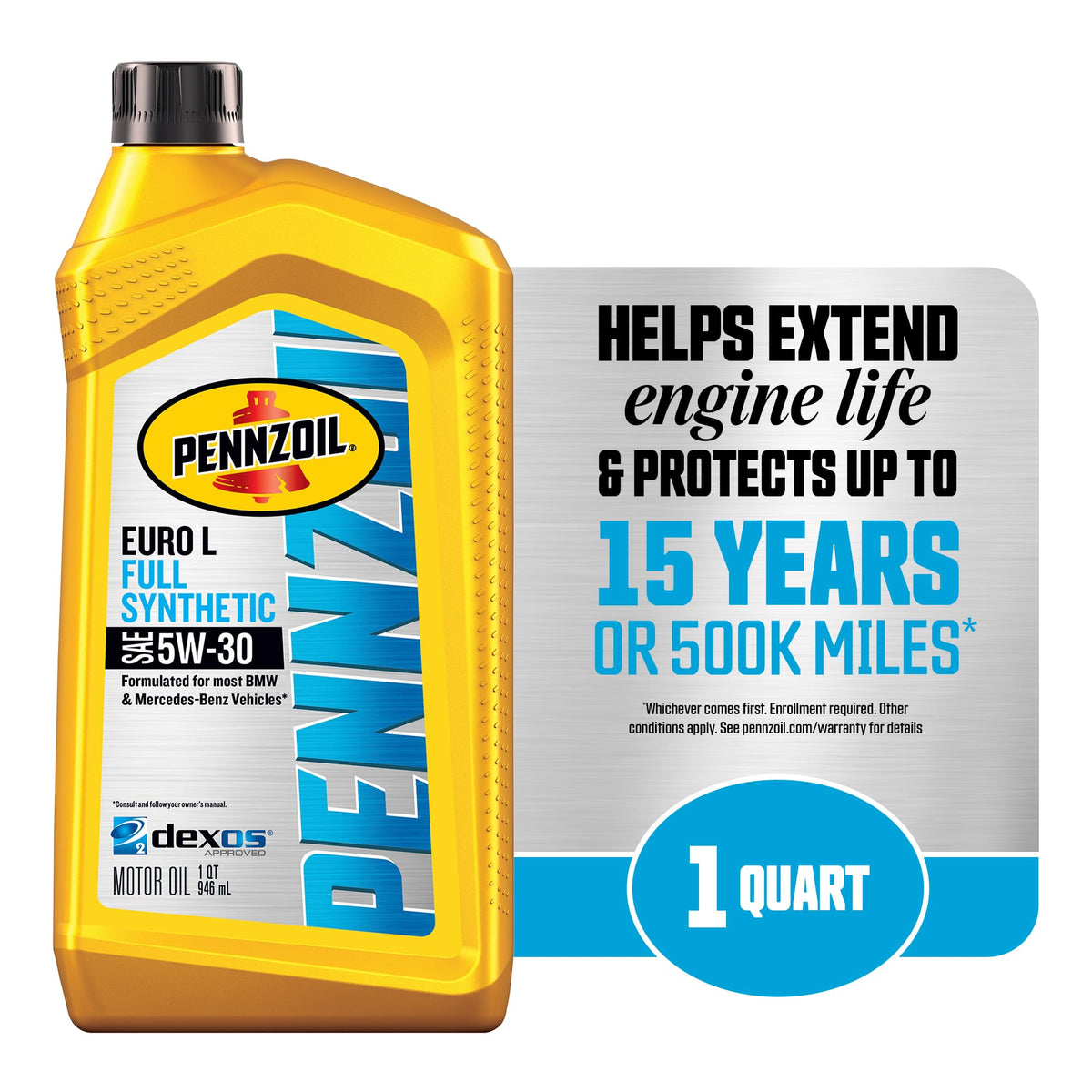 Pennzoil Platinum Euro Full Synthetic Motor Oil