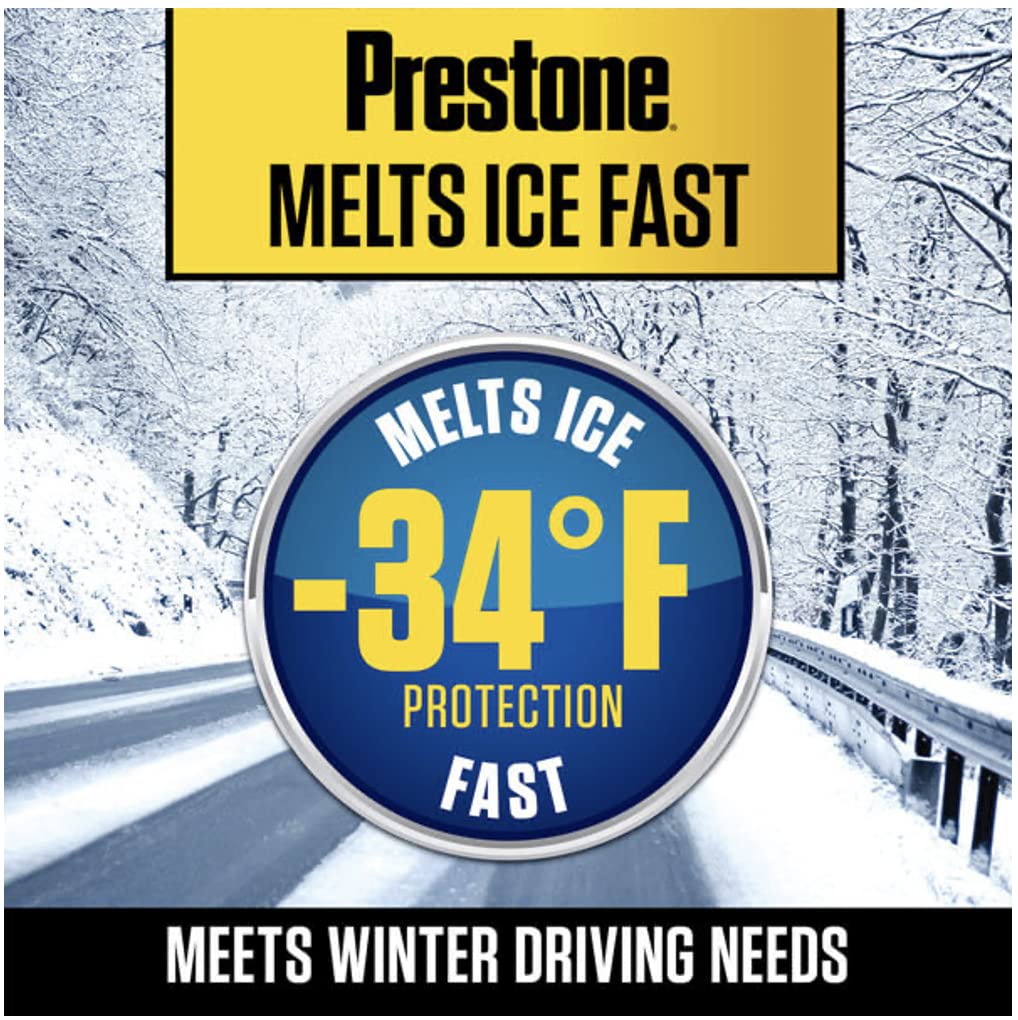 Prestone De-Icer Winter Windshield Washer Fluid, 1 Gallon