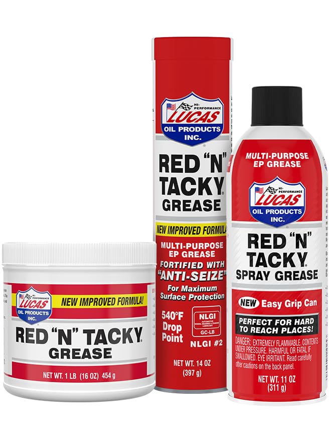 Lucas Oil 10005 Red 'N' Tacky Grease