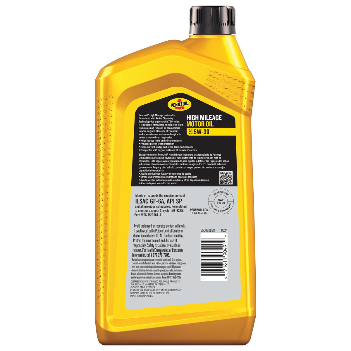 Pennzoil High Mileage Motor Oil