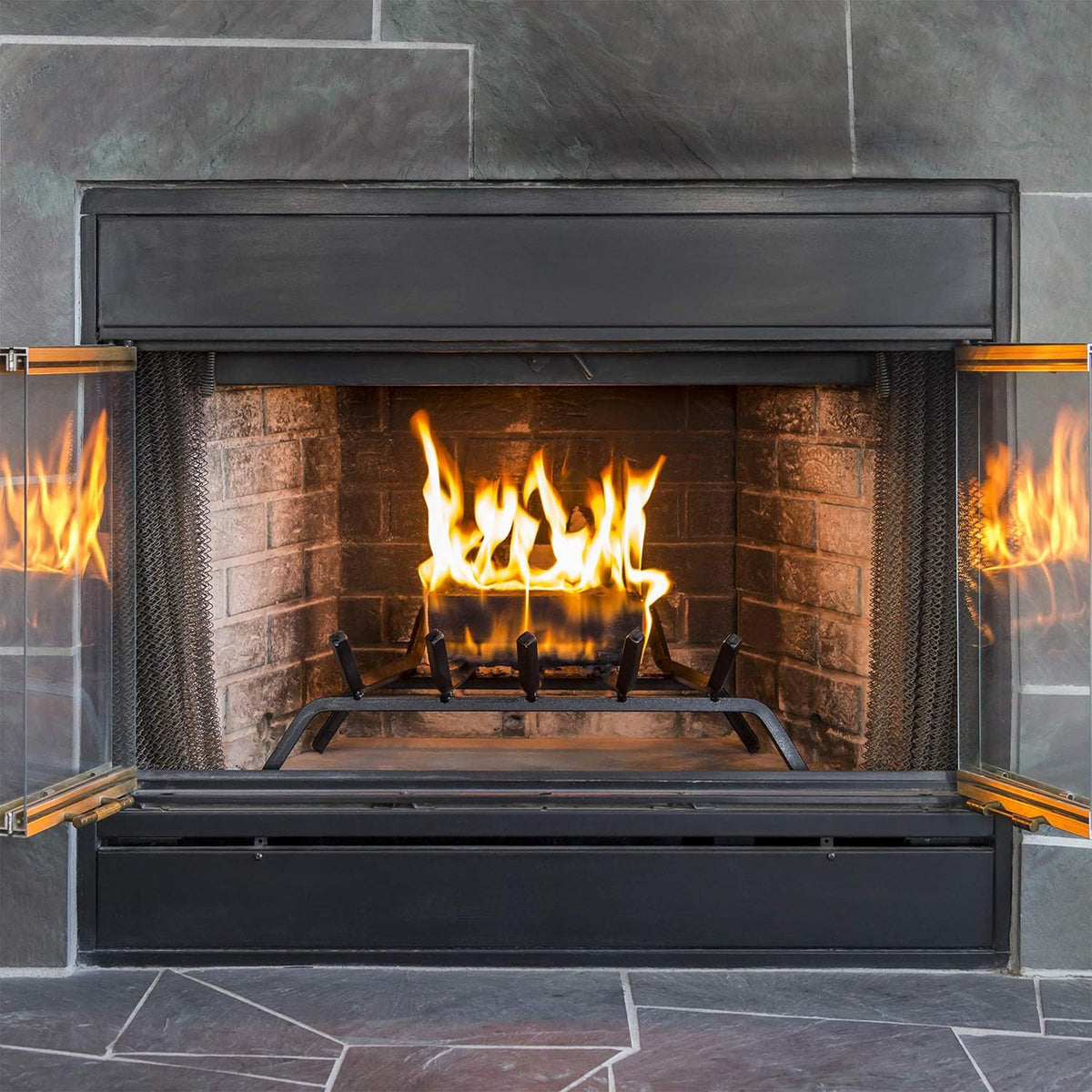 Duraflame 2.5-lb 1.5-Hour Burn Indoor/Outdoor Firelog (12-Count) - Perfect Fire-Log Substitute for Your Fireplace, Great for a Campfire, Chimney-Safe, Easy to Use, Fast Lighting with Starter (2 Items)