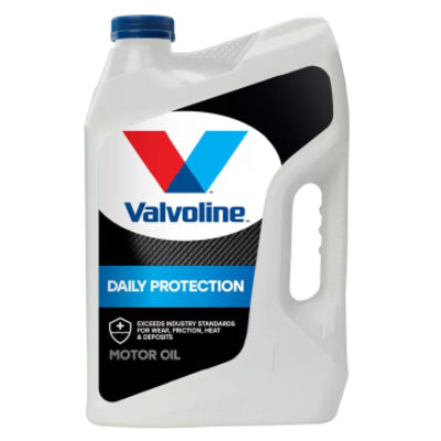 Valvoline Daily Protection 10W-30 — one 5-quart jug.