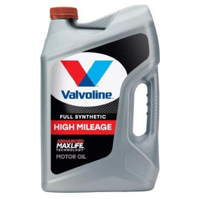 Valvoline MaxLife High Mileage Full Synthetic 5W-20 — one 5-quart jug.