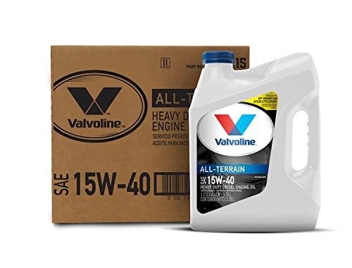 Valvoline All Terrain Diesel 15W-40 — 3 x 1 gallon, original carton with matching bottle.