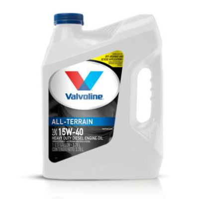 Valvoline All Terrain Diesel 15W-40 — one 1-gallon jug.