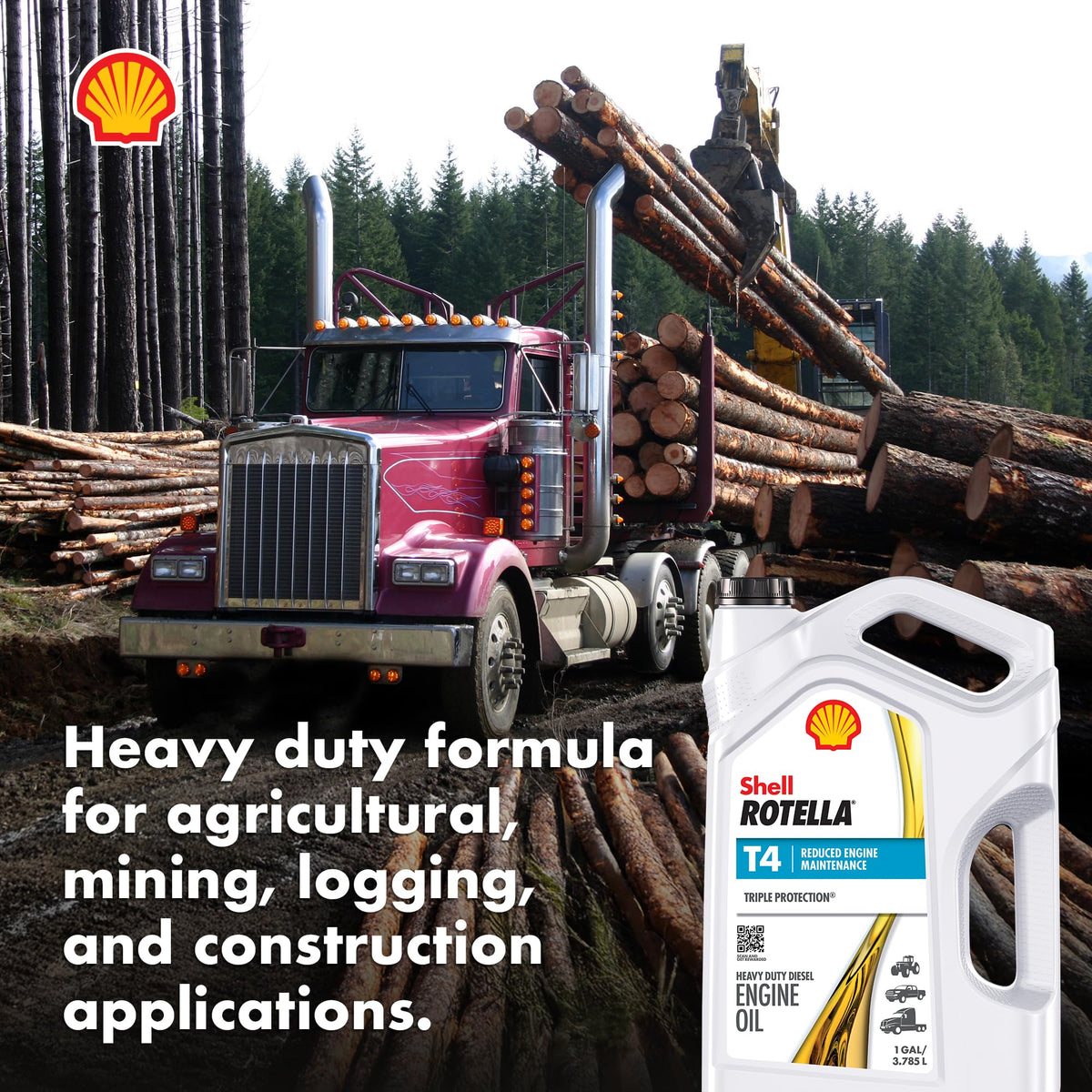 Shell Rotella T4 Triple Protection Conventional Diesel Engine Oil