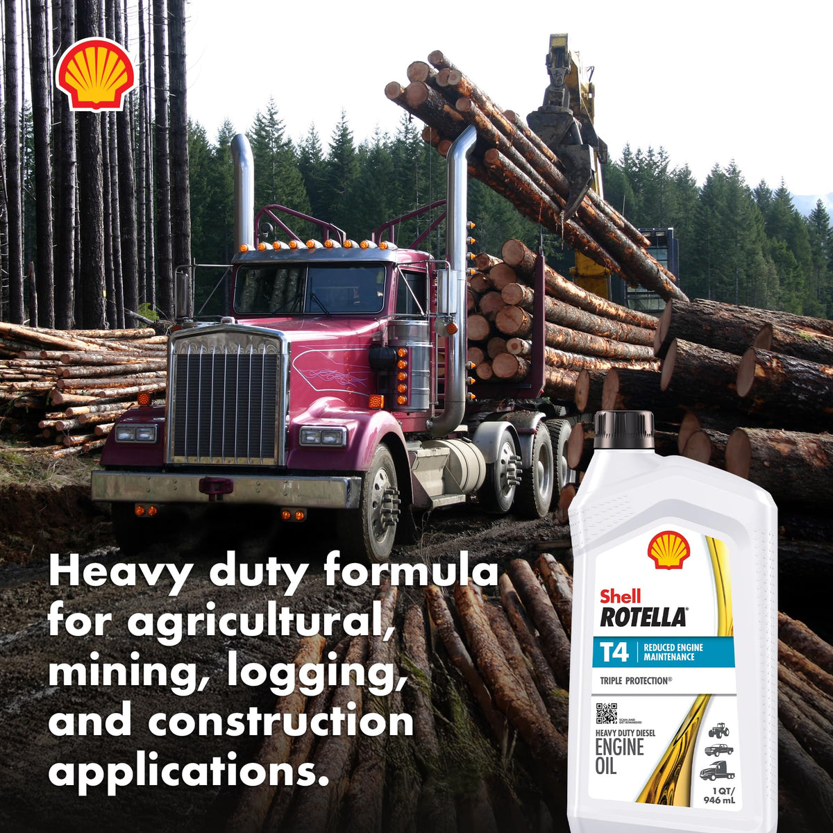 Shell Rotella T4 Triple Protection Conventional Diesel Engine Oil