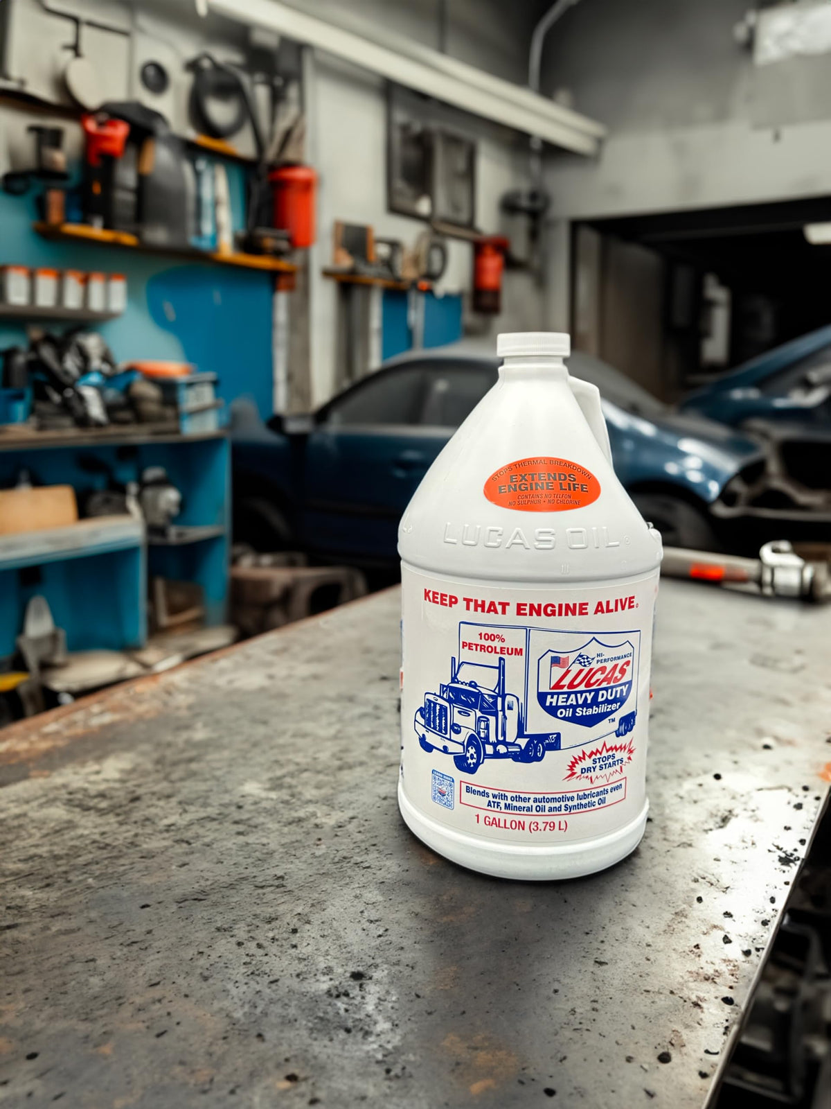 Lucas Oil 10002 Heavy Duty Oil Stabilizer - 1 Gallon (Pack of 4)