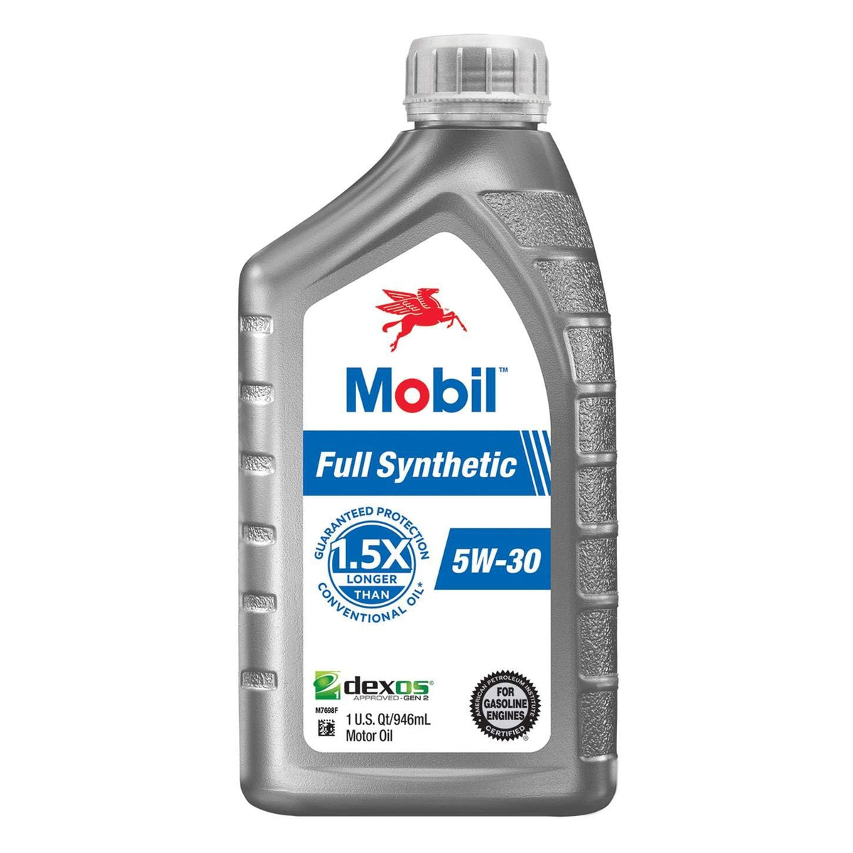 Mobil Full Synthetic Motor Oil 5W-30, 1 Quart (6-pack)