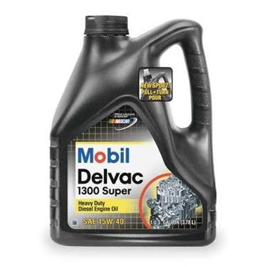 Mobil 1 112786 Delvac 1300 Super 15W-40 Diesel Engine Oil - 4 Gallon Pack