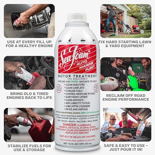 Sea Foam Motor Treatment Fuel & Oil Additive, SF16, 16 oz, Pack of 24