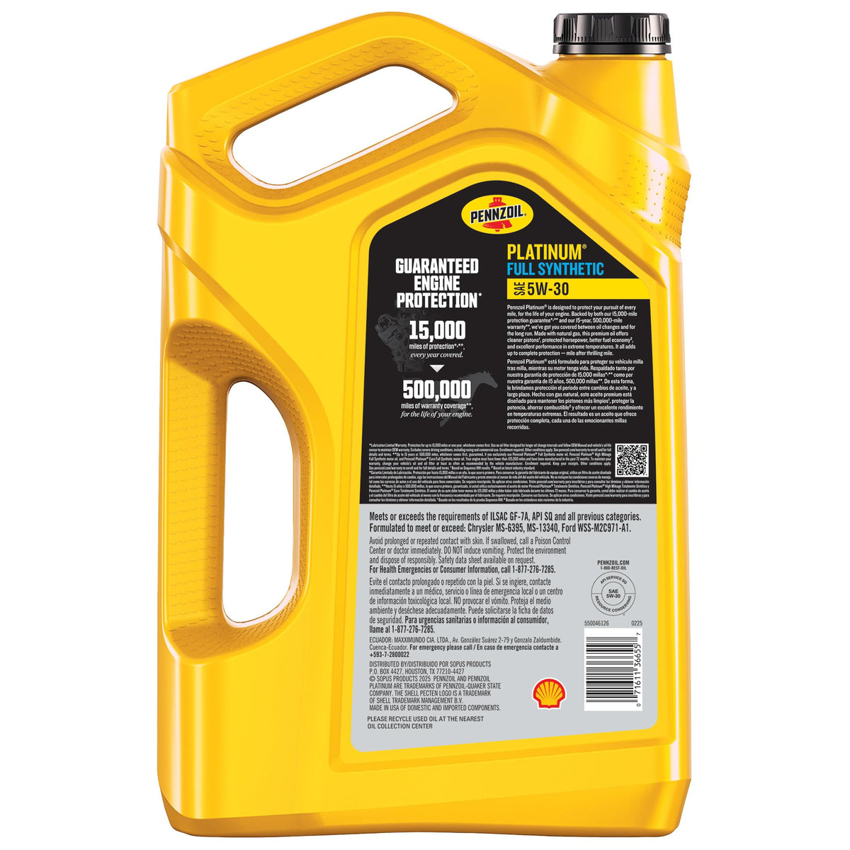 Pennzoil Platinum Full Synthetic Motor Oil