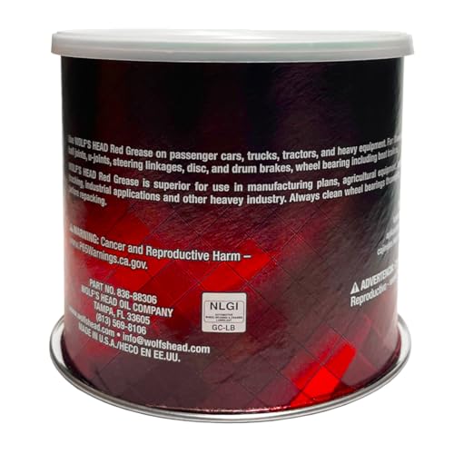 Wolf's Head Red Grease NLGI #2 (836-88300-18) 120 Pound Drum - Parent