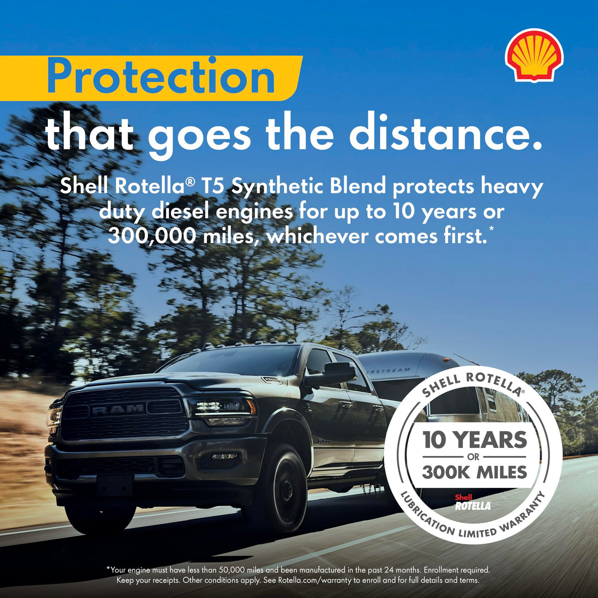 Shell Rotella T5 Synthetic Blend 10W-30 Diesel Engine Oil