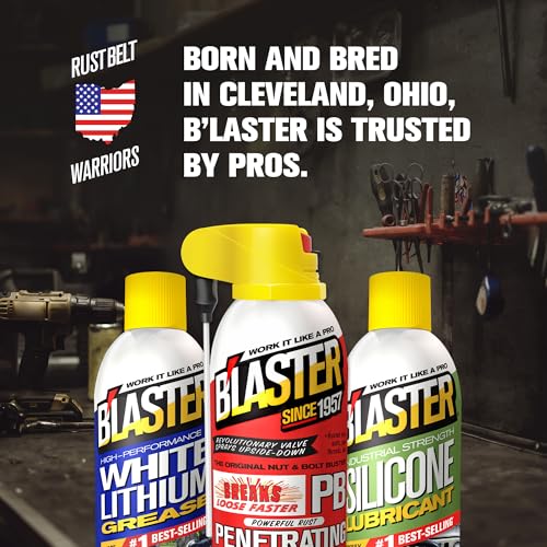 B'laster PB Blaster Penetrating Oil Spray Breaks Free Rusted or Frozen Bolts, Rust Penetrating Spray, Rust Prevention Spray, Anti Corrosion Spray, 11 Ounces, Pack of 12
