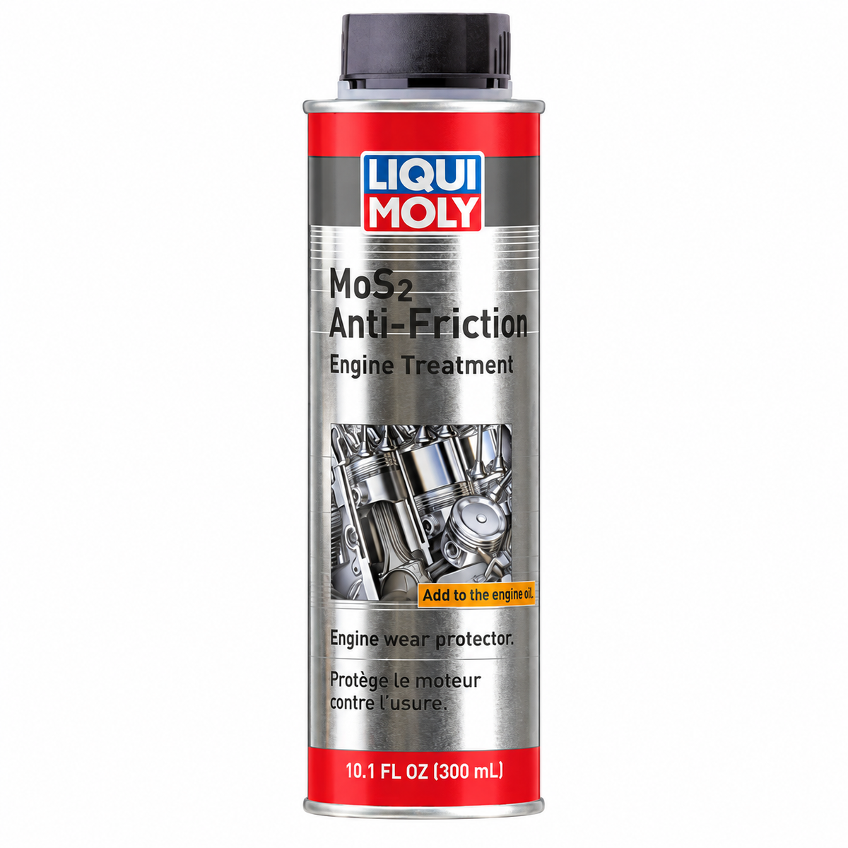 LIQUI MOLY MoS2 Anti-Friction Engine Treatment, 2009, 1 x 300 mL on white