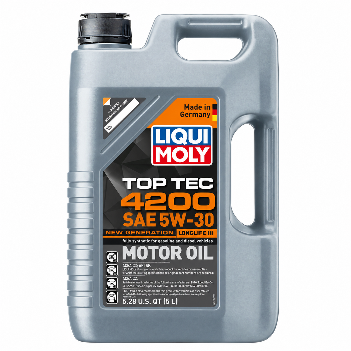 LIQUI MOLY Top Tec 4200 SAE 5W-30 New Generation, 2011, 1 x 5 L on white