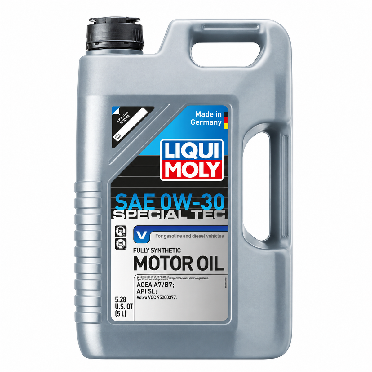 LIQUI MOLY Special Tec V SAE 0W-30, 20204, 1 x 5 L on white