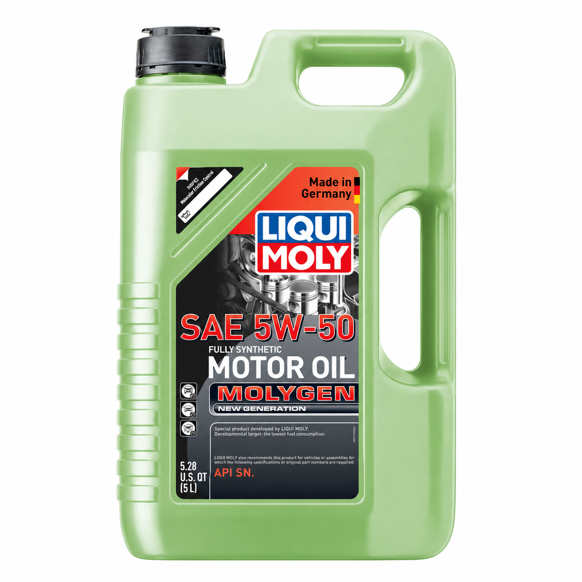 LIQUI MOLY Molygen New Generation SAE 5W-50, 20310, 1 x 5 L on white