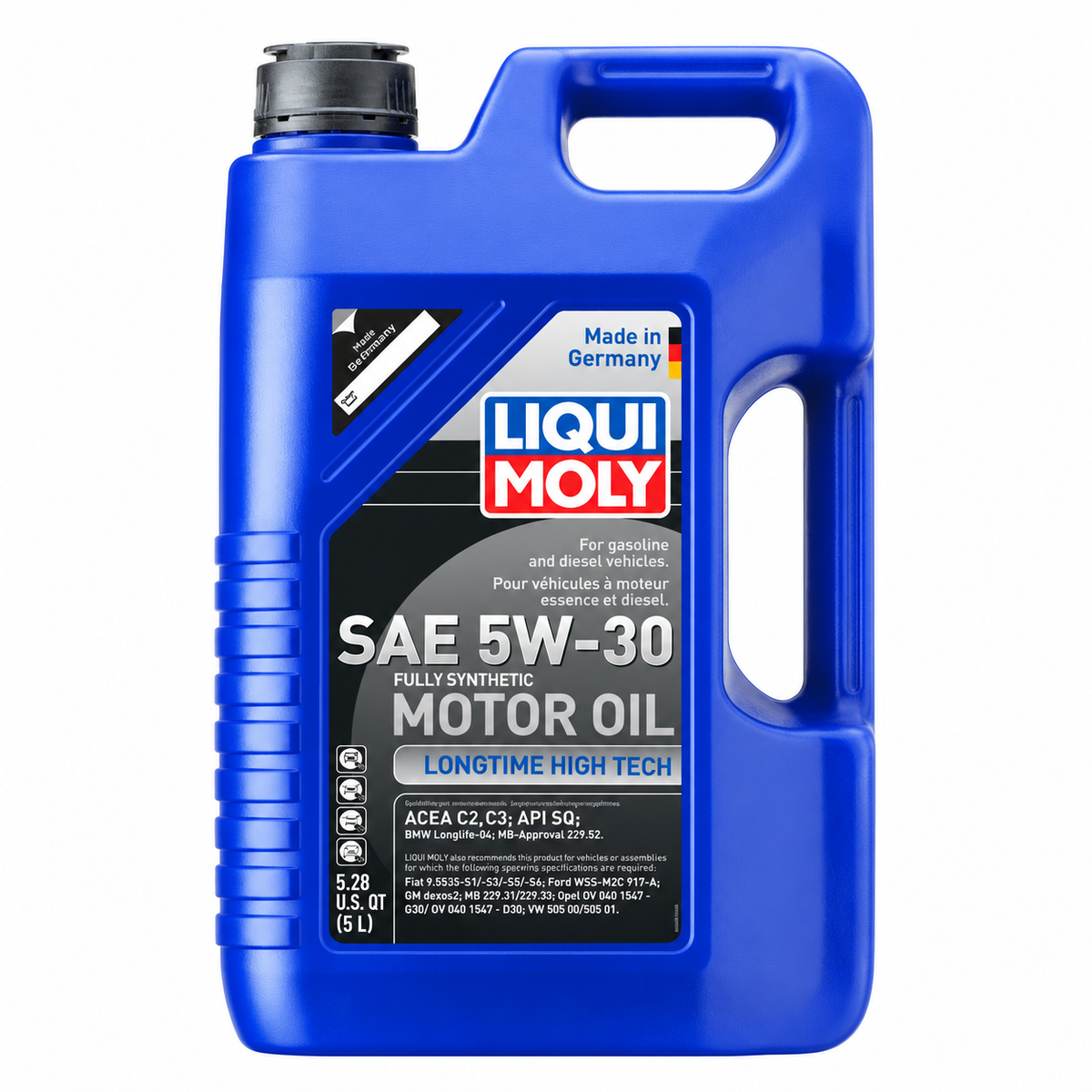 LIQUI MOLY Longtime High Tech SAE 5W-30, 2039, 1 x 5 L on white