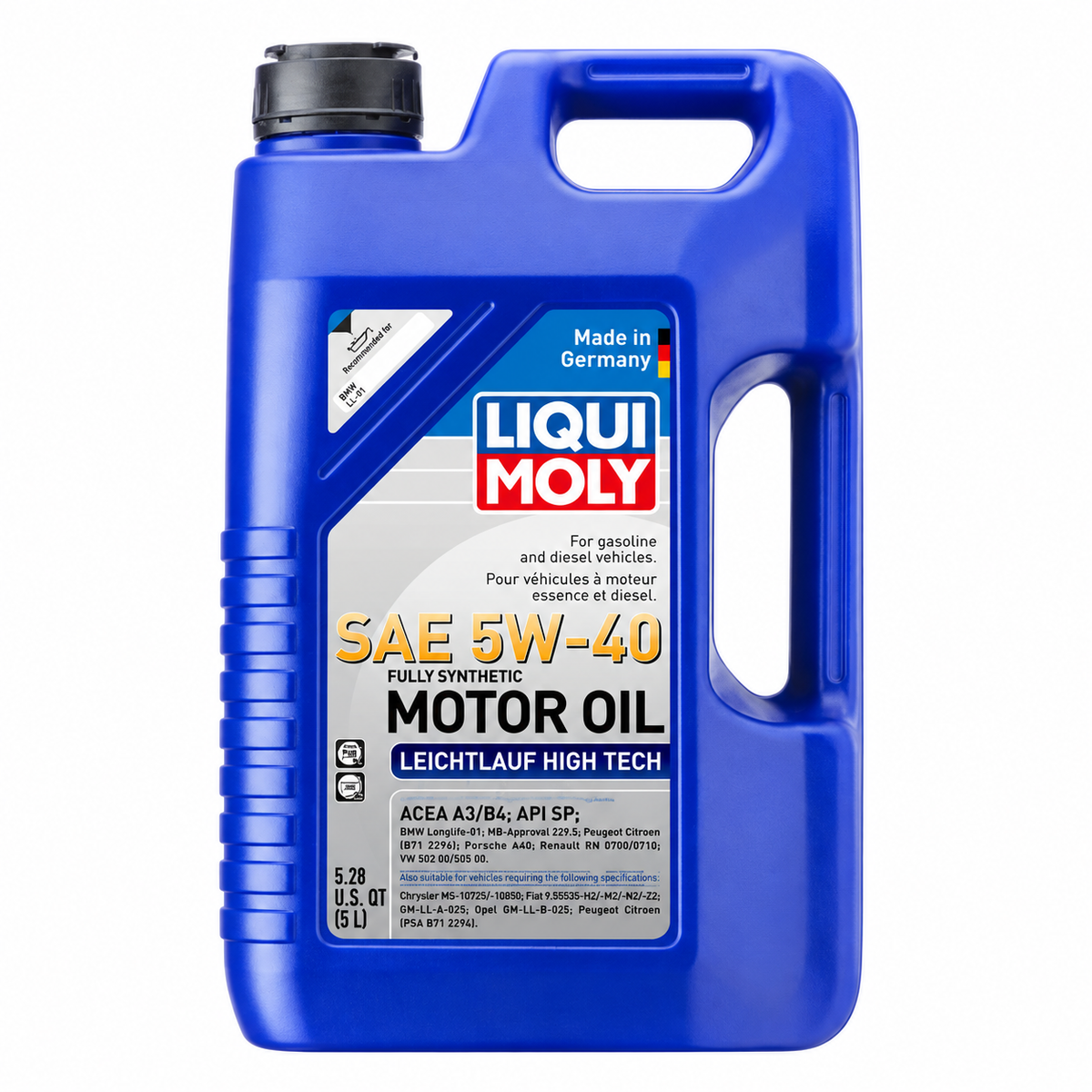 LIQUI MOLY Leichtlauf High Tech SAE 5W-40, 2332, 1 x 5 L on white