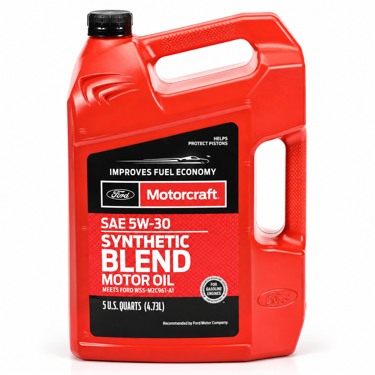Motorcraft 5W-30 Synthetic Blend Motor Oil, 5 Quart container