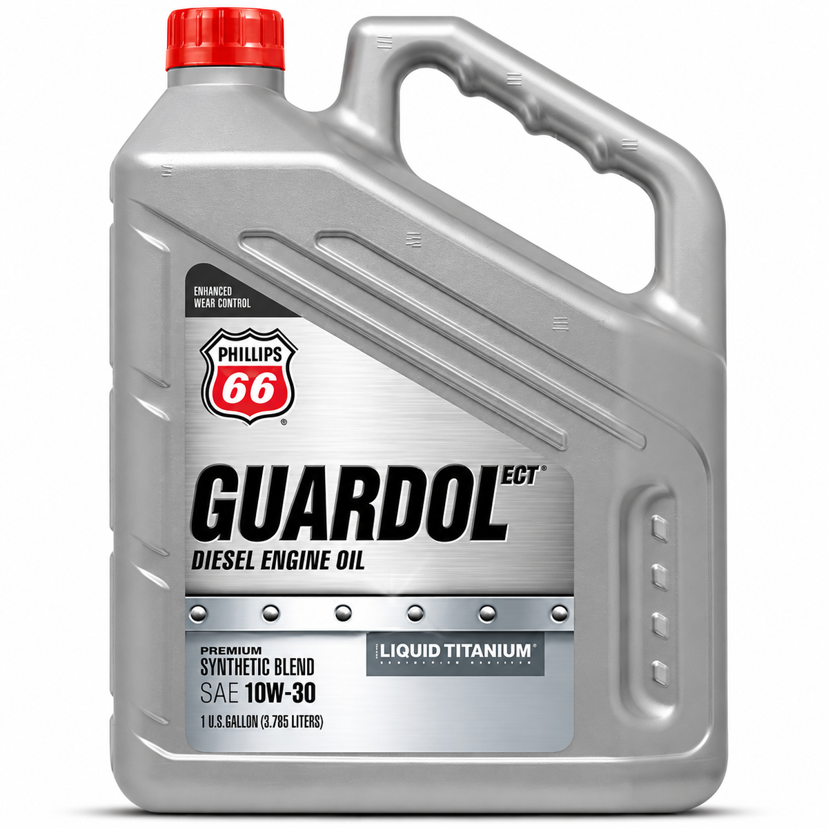 Phillips 66 Guardol ECT 10W-30 Synthetic Blend Diesel Engine Oil — 1 Gallon / Case of 3