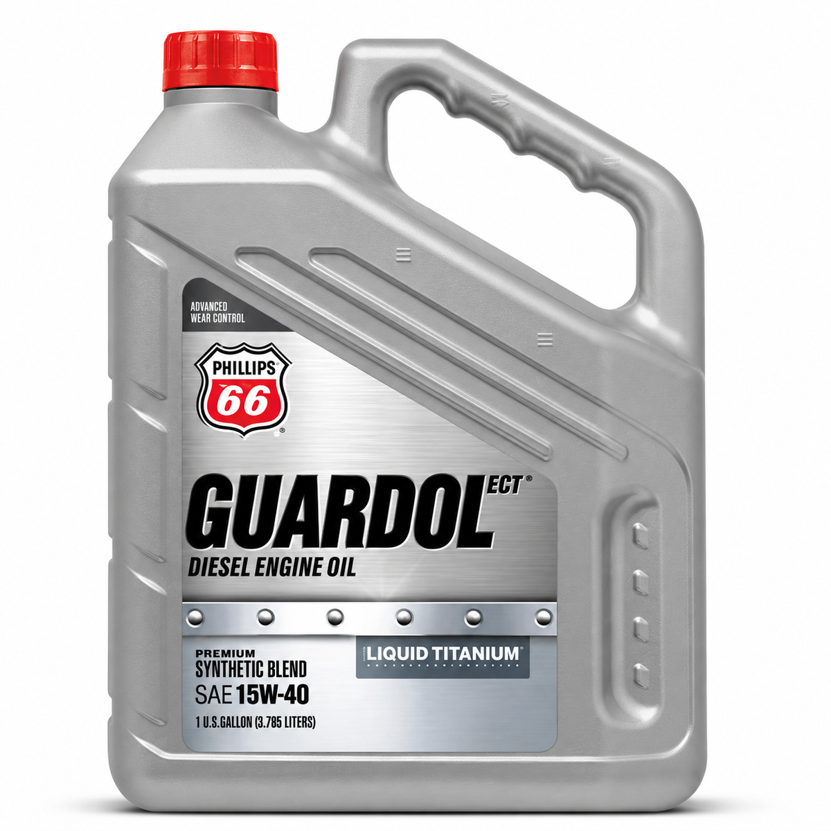 Phillips 66 Guardol ECT 15W-40 Synthetic Blend Diesel Engine Oil — 1 Gallon / Case of 3