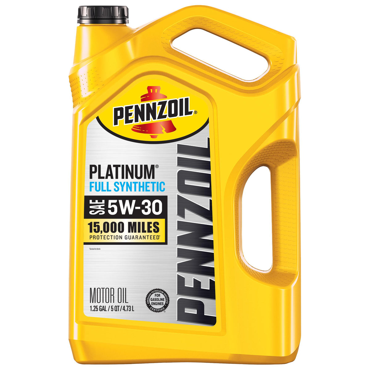 Pennzoil Platinum Full Synthetic 5W-30 — one 5-quart jug