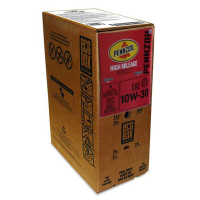 Pennzoil High Mileage 10W-30 Motor Oil — 6-Gallon EcoBox product photo
