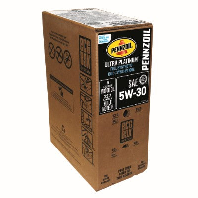 Pennzoil Ultra Platinum Full Synthetic 5W-30 Motor Oil — 6-Gallon EcoBox product photo
